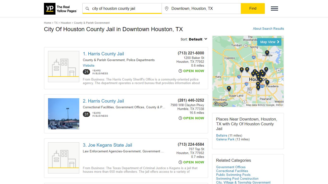 City Of Houston County Jail in Downtown Houston, TX